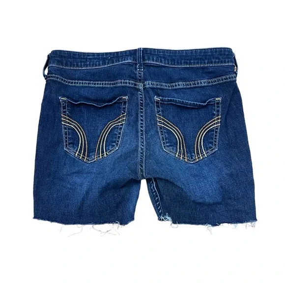 Hollister Low Rise Jean Legging Cut Off Shorts Size 7 - Picture 2 of 3